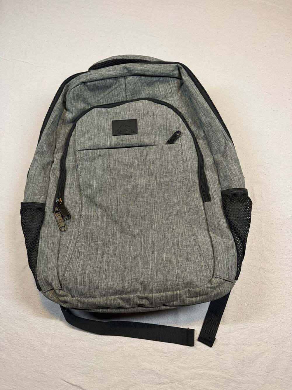 Matein Grey Anti Theft Slim Travel Laptop Backpack With USB Charging Port